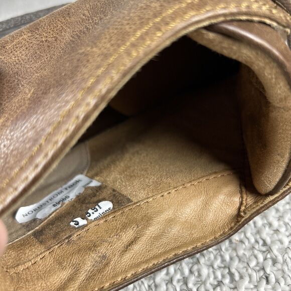 Born Bismark Chukka Boot Lace Up Pull Tab Dark Brown Leather Men's Size 13 - Picture 9 of 10